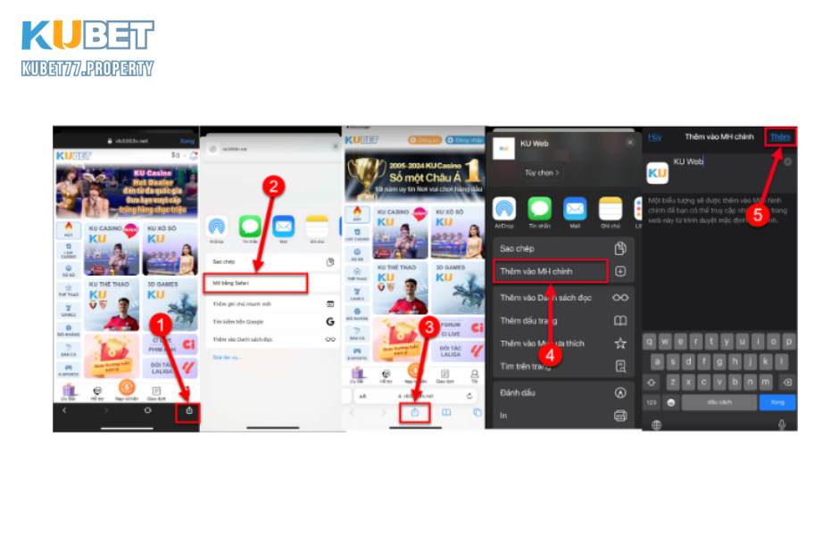 Quy trình tải app Kubet77 cho iOS